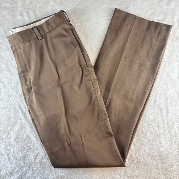 L.L. Bean Chino Pants / Slacks 0 BTK8 Men's Size 34 Brown - Picture 1 of 10